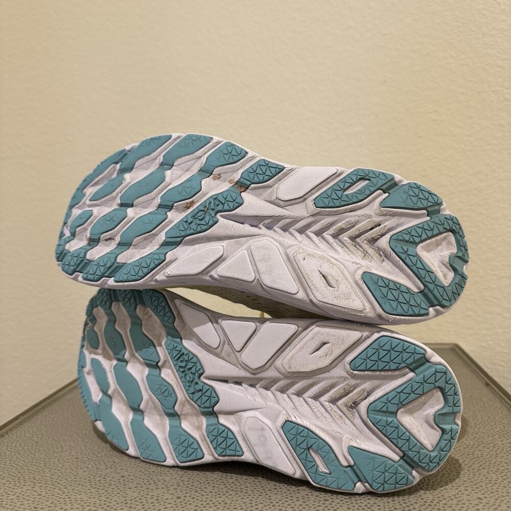 Hoka One One Clifton 8 Shoes Womens 9 B Yellow Pear Running Sneakers - Picture 14 of 16